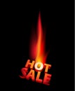 Hot sale anouncement with big flame