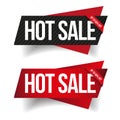 Hot Sale banner ribbon vector set Royalty Free Stock Photo