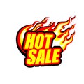 Hot sale, colored blazing inscription with a flame