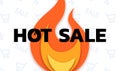 Hot sale concept in paper cut style Royalty Free Stock Photo