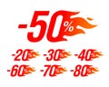 Hot sale discount labels set