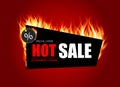 Hot Sale Fire Background Template Vector Illustration Royalty Free Stock Photo