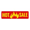 Hot sale on fire banners Royalty Free Stock Photo