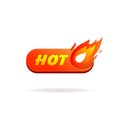 Hot sale fire button on white background.