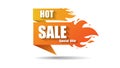 Hot sale fire special price offer deal vector labels banner templates designs with flame. Vector . Royalty Free Stock Photo