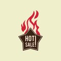 hot sale label design. Vector illustration decorative design Royalty Free Stock Photo