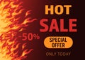 hot sale offer colorful poster