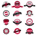 Hot sale and price labels vector set Royalty Free Stock Photo