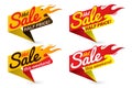 Hot sale price offer deal vector labels templates stickers Royalty Free Stock Photo