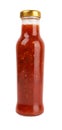 Hot sauce on white Royalty Free Stock Photo