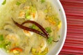 Hot-and-sour prawn soup Royalty Free Stock Photo