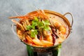 Hot and sour prawn soup, Tom Yum Goong Spicy Sour Soup