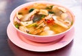 Hot and sour seafood soup