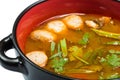 Hot and sour seafood soup, Royalty Free Stock Photo