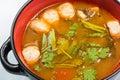 Hot and sour seafood soup, Royalty Free Stock Photo