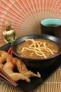 Hot & Sour Soup With Shrimp Royalty Free Stock Photo