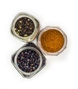 Hot spices on white Royalty Free Stock Photo