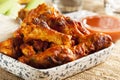 Hot and Spicey Buffalo Chicken Wings Royalty Free Stock Photo