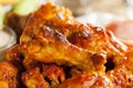 Hot and Spicey Buffalo Chicken Wings Royalty Free Stock Photo
