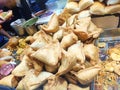 Hot Spicey Indian snacks samosa street food