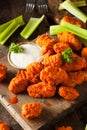 Hot and Spicy Boneless Buffalo Chicken Wings Royalty Free Stock Photo