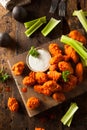 Hot and Spicy Boneless Buffalo Chicken Wings Royalty Free Stock Photo