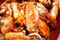 Hot and spicy buffalo style chicken wings Royalty Free Stock Photo