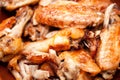 Hot and spicy buffalo style chicken wings Royalty Free Stock Photo