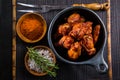 Hot and spicy chicken wings Royalty Free Stock Photo