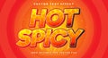 Hot Spicy Editable text effect Template Royalty Free Stock Photo