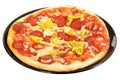 Hot Spicy Pepperoni and Pepper Pizza Royalty Free Stock Photo