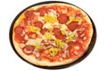 Hot Spicy Pepperoni and Pepper Pizza Royalty Free Stock Photo