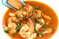 Hot and spicy sour seafood soup