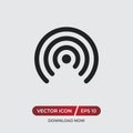 Hot spot vector icon in modern design style for web site and mobile app