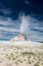 Hot spray from White Dome Geyser