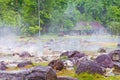 Hot spring at Chae Son national park Royalty Free Stock Photo