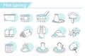 Hot spring icon Royalty Free Stock Photo