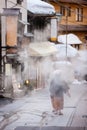 Hot spring resort town Shibu Onsen Royalty Free Stock Photo