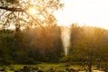 Hot spring in thailand.