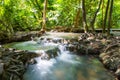 Hot spring waterfall at Khlong Thom Nuea, Krabi Royalty Free Stock Photo