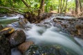 Hot spring waterfall at Khlong Thom Nuea, Krabi Royalty Free Stock Photo