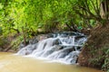 Hot spring waterfall at Khlong Thom Nuea, Krabi Royalty Free Stock Photo