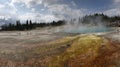 Hot spring in West thumb, Yellowstone Royalty Free Stock Photo