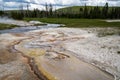 Hot spring in Yellowstone National Park, Black Sand Basin area Royalty Free Stock Photo