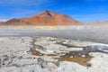 Hot springs in the Atacama desert, Bolivia Royalty Free Stock Photo