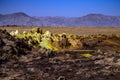 Hot springs in Dallol, Danakil Desert, Ethiopia Royalty Free Stock Photo