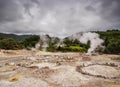 Hot springs in Furnas on Sao Miguel Island Royalty Free Stock Photo