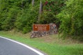 An entrance road going to Hot Springs, Arkansas Royalty Free Stock Photo