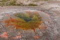 Hot Springs Pool - Upper Geyser Basin of Yellowstone National Park. Royalty Free Stock Photo