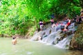 Hot springs waterfall Thailand